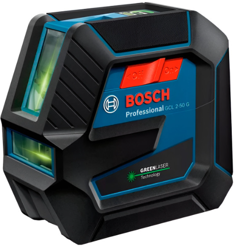 Лазерний нівелір Bosch GCL 2-50 G Professional, зі штативом BT 150, тримачем RM 10, чохлом, мішенню