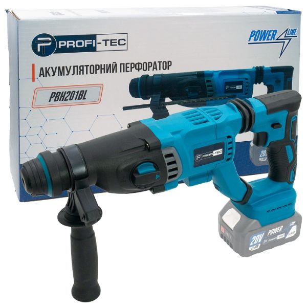 Акумуляторний перфоратор PROFI-TEC PBH201BL POWERLine (без акумулятора та зарядного пристрою) Акумуляторний перфоратор PROFI-TEC PBH201BL POWERLine (без акумулятора та зарядного пристрою)