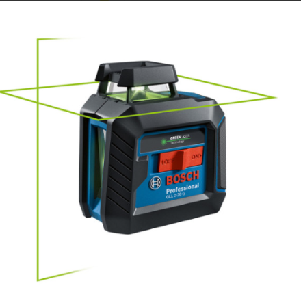 Лазерний нівелір Bosch Professional GLL 2-20 G зі штативом, відбивачем, 4 батарейками та чохлом