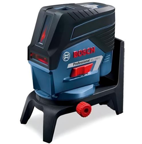 Лазерний нівелір Bosch GCL 2-50 С Professional, акб GBA 12 V 2 Ah і з/п, з тримачами BM 3 і RM2, мішенню, чохлом, в кейсі