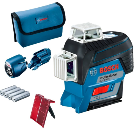 Лазерний нівелір Bosch GLL 3-80 С Professional, з мішенню, чохлом