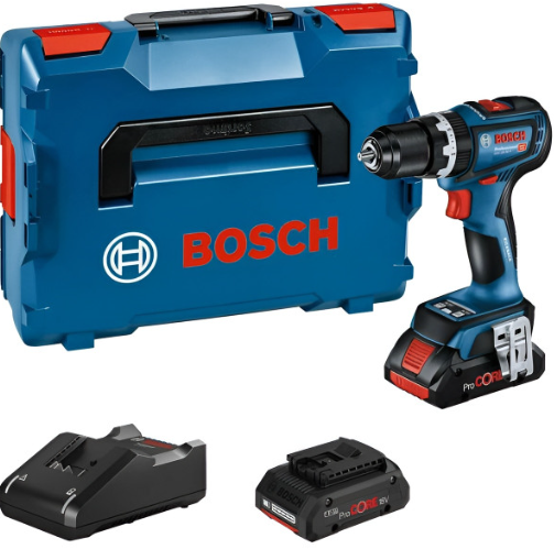 Акумуляторний ударний дриль-шурупокрут Bosch GSВ 18V-90 C Professional, 2 акб ProCORE 18V 4Ah та з/п GAL 18V-40, у кейсі L-BOXX 136 Акумуляторний ударний дриль-шурупокрут Bosch GSВ 18V-90 C Professional, 2 акб ProCORE 18V 4Ah та з/п GAL 18V-40, у кейсі L-BOXX 136