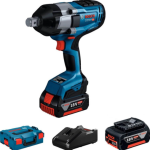 Акумуляторний ударний гайковерт Bosch GDS 18V-1050 H Professional, 2 акб GBA 5 Ah і з/п GAL 18V-40, в L-Boxx 136