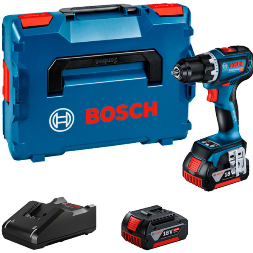 Акумуляторний дриль-шурупокрут Bosch GSR 18V-90 C Professional, 2 акб GBA 18V 5.0Ah і з/п GAL 18V-40, у кейсі