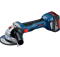 Акумуляторна кутова шліфмашина Bosch GWS 180-LI Professional, 1 акб GBA 18V 4 Ah і з/п GAL 18V-40