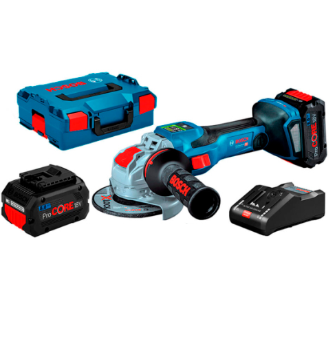 Акумуляторна кутова шліфмашина Bosch GWX 18V-15 SC Professional, 2 акб 18 V 8.0 Ah в L-Boxx 136 Акумуляторна кутова шліфмашина Bosch GWX 18V-15 SC Professional, 2 акб 18 V 8.0 Ah в L-Boxx 136