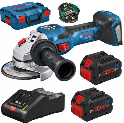 Акумуляторна кутова шліфмашина Bosch GWS 18V-15 SC Professional з 2 акб ProCORE 18V 8 Ah, з/п GAL 18V-160 C в L-BOXX 136 Акумуляторна кутова шліфмашина Bosch GWS 18V-15 SC Professional з 2 акб ProCORE 18V 8 Ah, з/п GAL 18V-160 C в L-BOXX 136