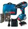 Акумуляторний шурупокрут Bosch GSR 18V-50 Professional, 2 акб GBA 18 V 2 Ah і з/в, у сумці, набір біт 43 шт Акумуляторний шурупокрут Bosch GSR 18V-50 Professional, 2 акб GBA 18 V 2 Ah і з/в, у сумці, набір біт 43 шт