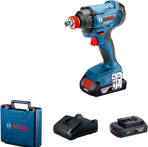 Акумуляторний ударний гайковерт Bosch GDX 180-LI Professional, 2 акб 2 Ah, з/п GAL 18V-40, у кейсі
