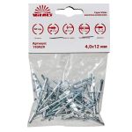 Заклепки алюмінієві 4.0x12 мм (50 од.) Vitals