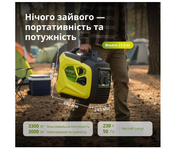 Інверторний бензиновий генератор Könner & Söhnen® KSB 33i S