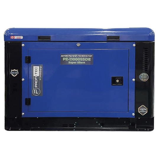 Генератор дизельний PROFI-TEC PE-11000SSDE (12.5 кВА / 10 кВт, 220 В)