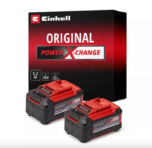 Акумулятор X-Change 5.2 Аг, PXC-PLUS Einhell 2x 18V 5.2Ah PXC Twinpack, 2шт. (4511526)