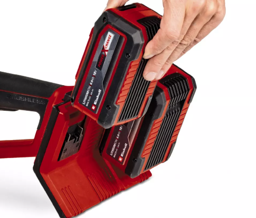 Машина шліф.кутова акумуляторна Einhell AXXIO 36/230  X-Change (без акум.), 36В, 230 мм, безщітковий двигун, плавний пуск, 8500 об/хв, акумулятори від 3 А*г, швидкозатискна гайка, поворотне руків'я (4431160)