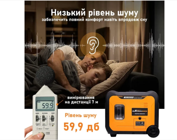 Інверторний генератор MaXpeedingRods MXR5500 ,Пульт , Електростартер 5,5 кВт