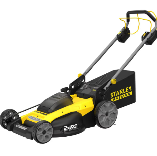 Акумуляторний набір STANLEY FATMAX V20: Самохідна газонокосарка SFMCMWS251 та Потужна повітродувка SFMCBL7