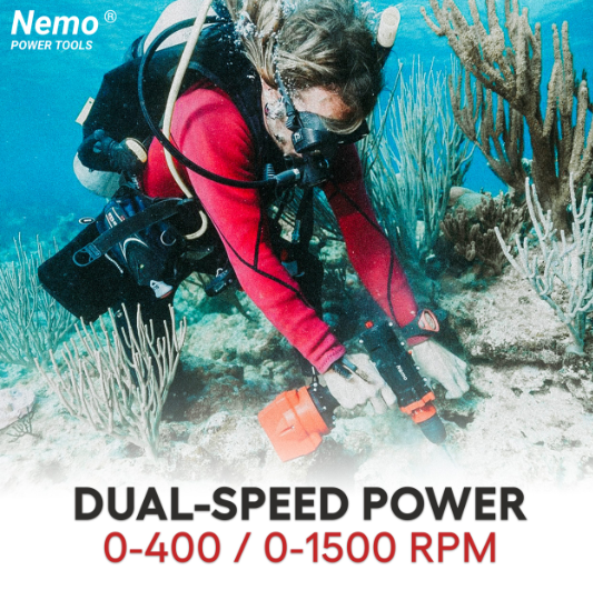 Підводний акумуляторний дриль-шуруповерт Nemo V2 Divers Edition Drill - 50M