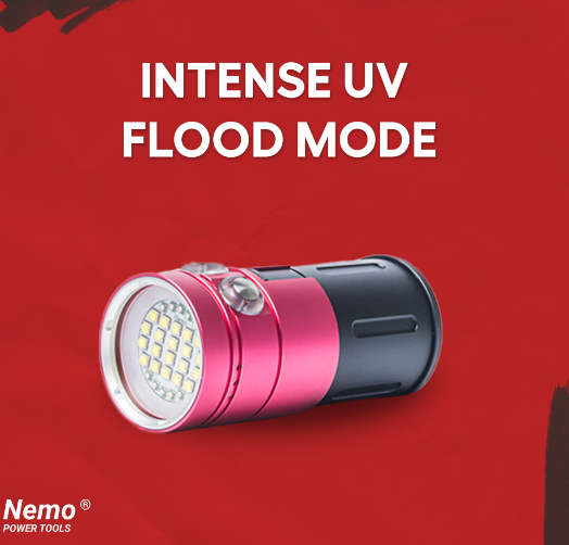 Акумуляторний підводний ліхтар для дайвінгу Nemo Flood Light V3 — 15000 Lumens