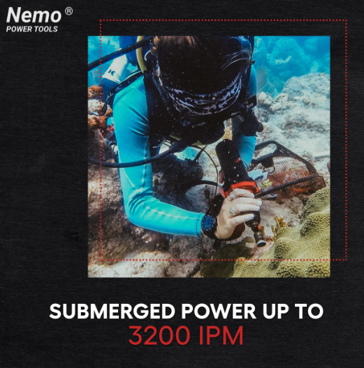 Акумуляторний підводний ударний шуруповерт Nemo Impact Driver - 50M
