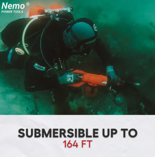 Акумуляторна підводна шабельна пила Nemo Reciprocating Saw - 50M +2 АКБ 18 В 6 Ач + Кейс