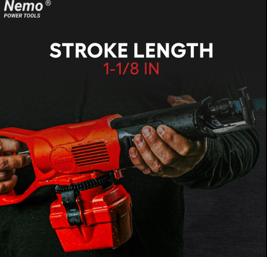 Акумуляторна підводна шабельна пила Nemo Reciprocating Saw - 50M +2 АКБ 18 В 6 Ач + Кейс