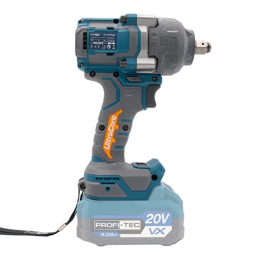 Акумуляторний гайковерт PROFI-TEC PPTW11020 UltraCore (2×PT2040EP (4.0 Аг), зарядний пристрій)