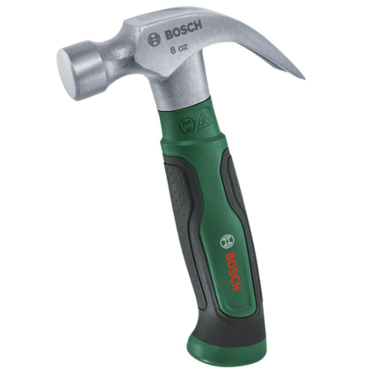 Короткий молоток-цвяходер Bosch з вагою головки 225 г