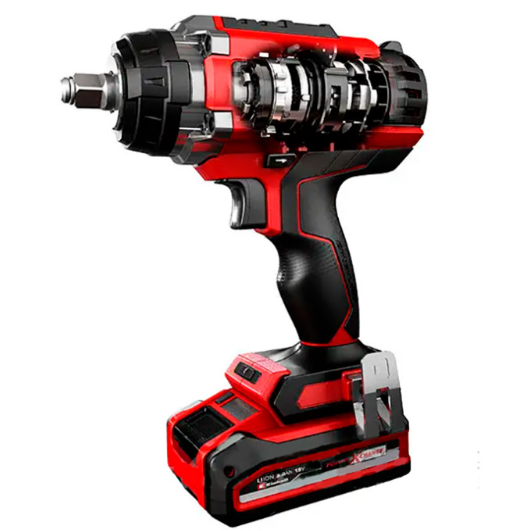 Акумуляторний ударний гайковерт Einhell IMPAXXO 18/400 (4510070) 18 В  Безщітковий двигун,450 Нм, 1/2", 3 режимами та головками 17/19/21