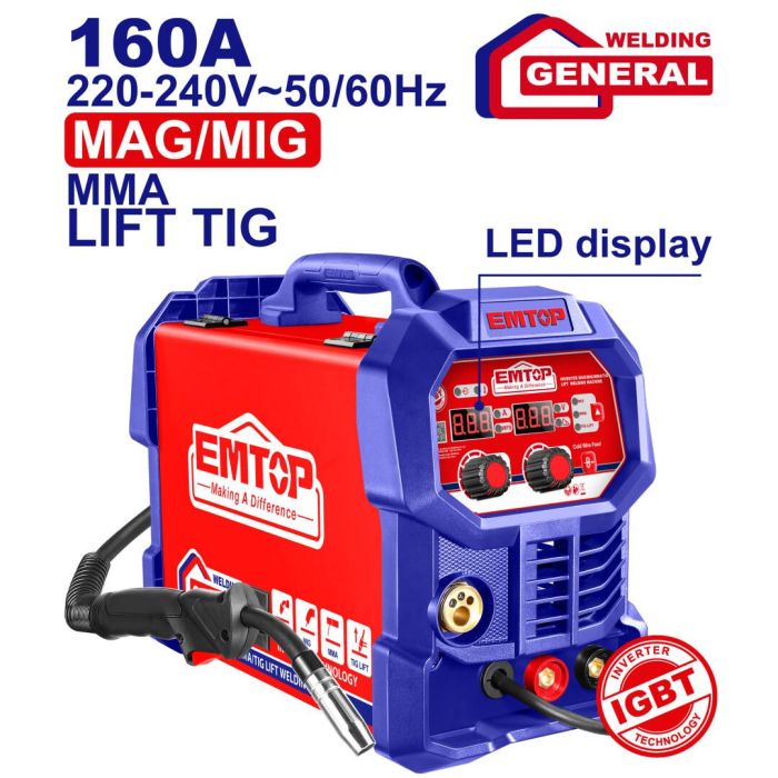 Зварювальний інвертор EMTOP EMGT1652