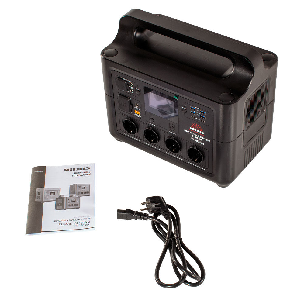 Портативна акумуляторна станція Vitals Professional PS 1800qc